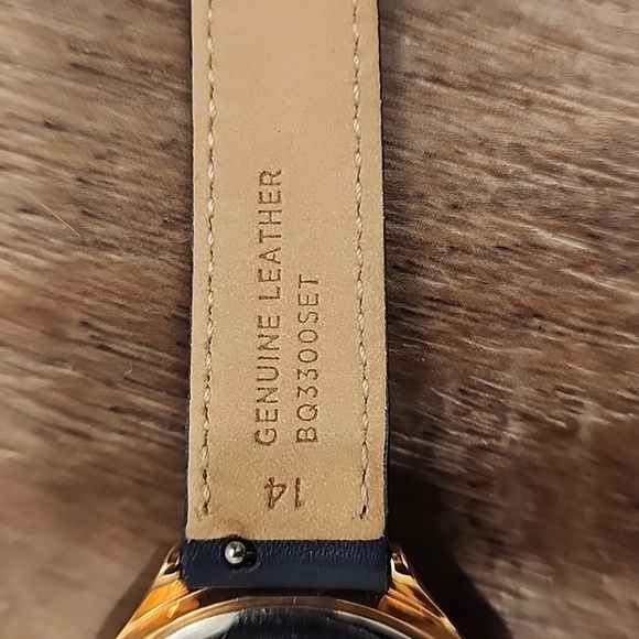 Fossil Bq3300 Suitor Three-hand Rose Gold & Navy 36mm Unisex - Picture 7 of 11